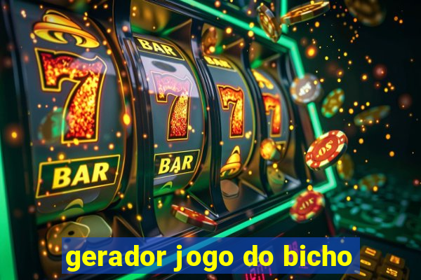 gerador jogo do bicho